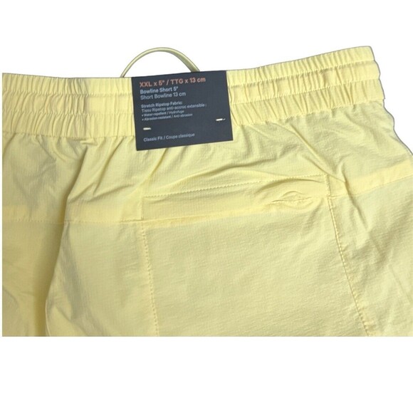 Lululemon Men Bowline Short 5” Stretch Ripstop CPRY Caprese Yellow Sz XXL New - Picture 7 of 9
